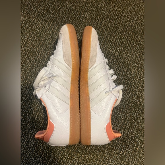 Adidas Samba OG White and Coral Sneakers - Picture 3 of 5